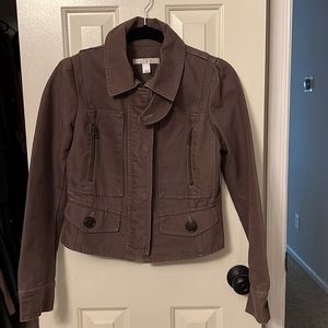 Ann Talylor LOFT Purple Jean Jacket - size 4